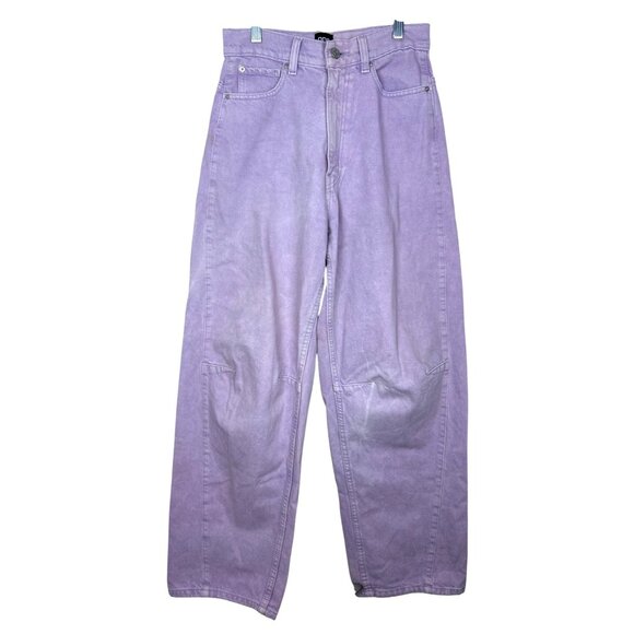 BDG Urban Outfitters Pants Women's Size 25 High Rise Extreme Baggy Lavender - Picture 1 of 13